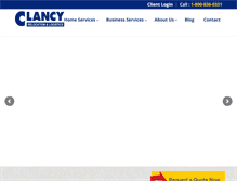 Tablet Screenshot of clancymoving.com